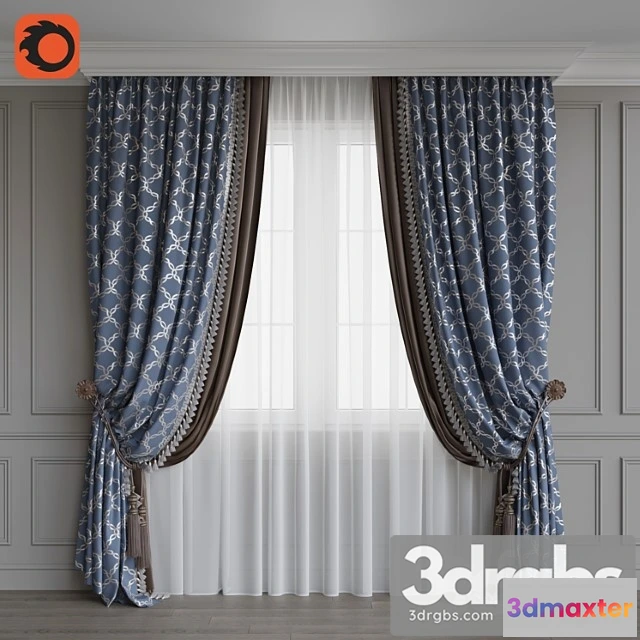 1018374 - Portiere classic 3 blue