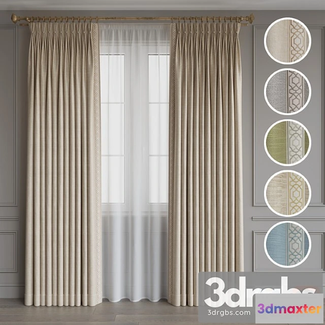 1018380 - Portiere with braid 1