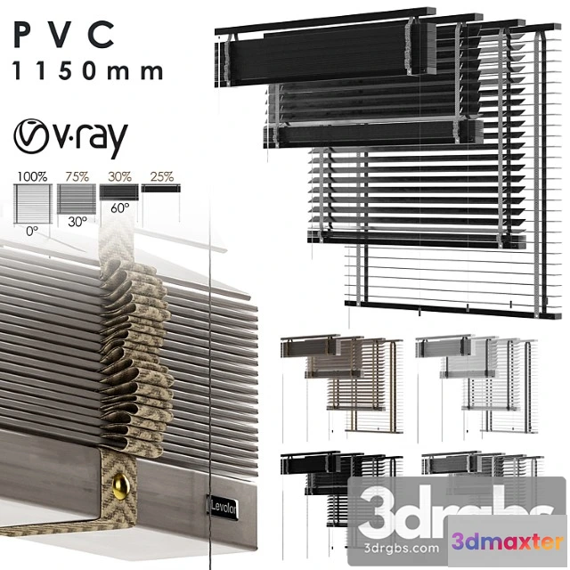 1018382 - Pvc blind 1150 in 45 mm-vray