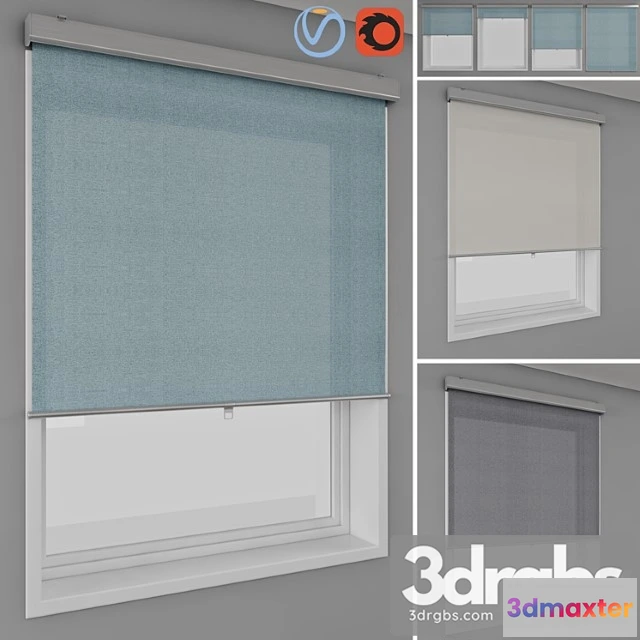 1018398 - Roller blinds ikea - tretur and window