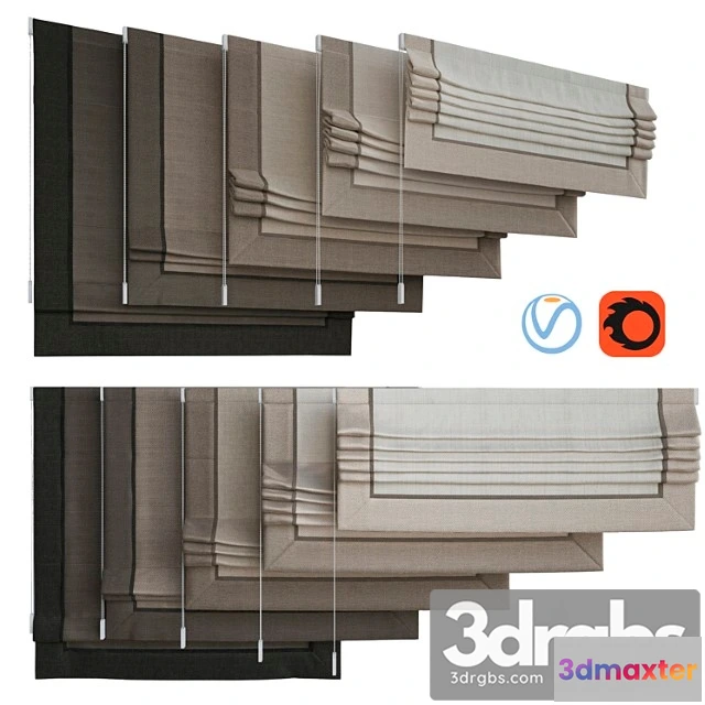 1018548 - Set of roman blinds 11