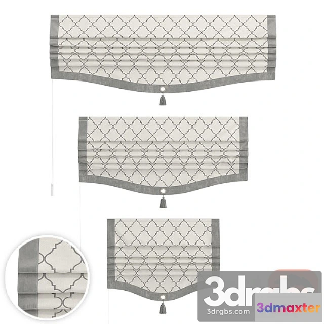 1018564 - Set of roman curtains arissa (isla)