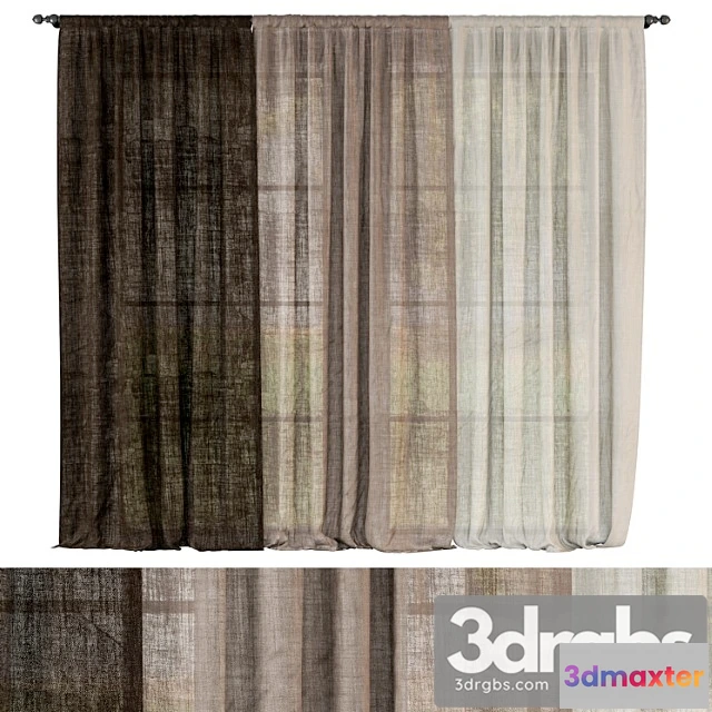 1018574 - Sheer linen curtains