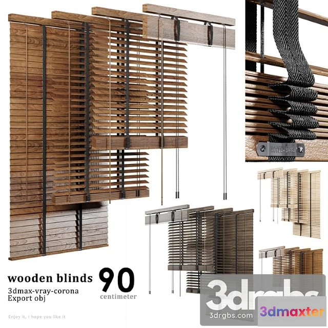 1018624 - Wooden blind 02 90cm