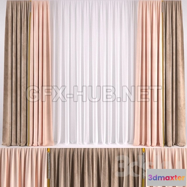 1078130 - CURTAIN WITH COLOR ZIPPER - 211687