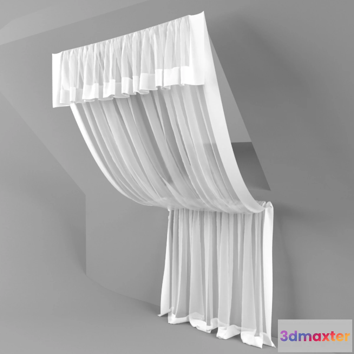1267398 - tulle over mansarnoe window 3D Max