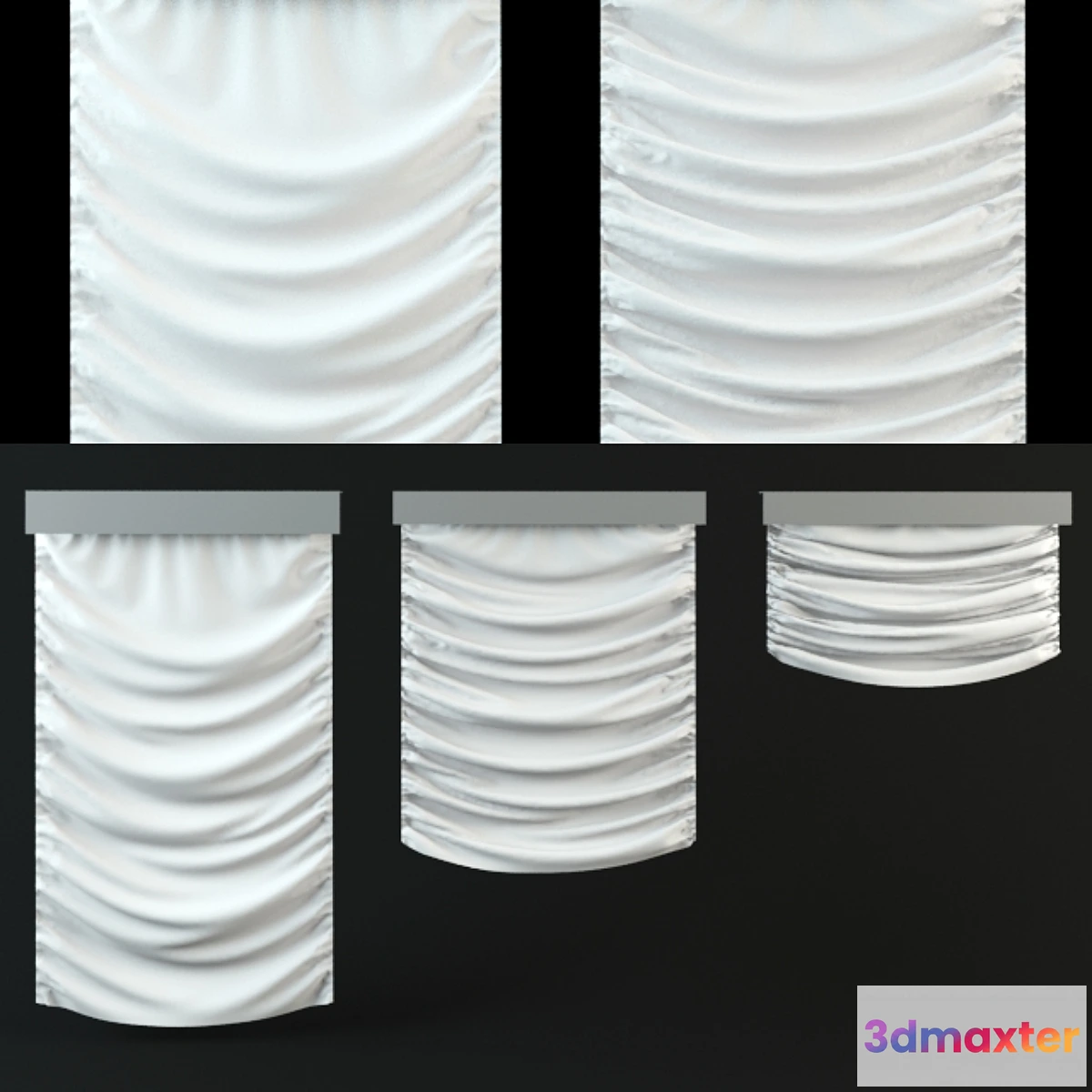 1267694 - Roman window shades 3D Max
