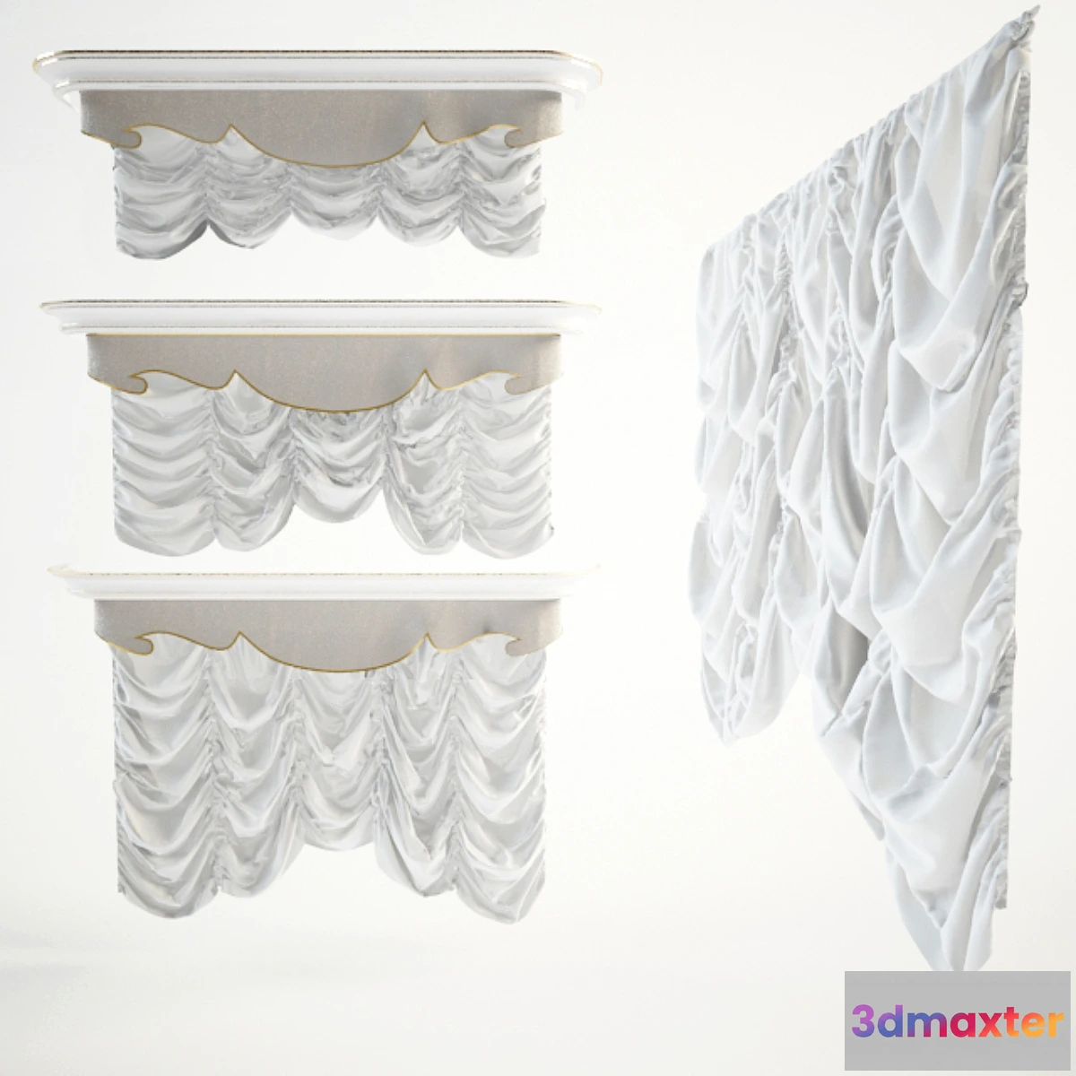 1267698 - French curtain 3D Max
