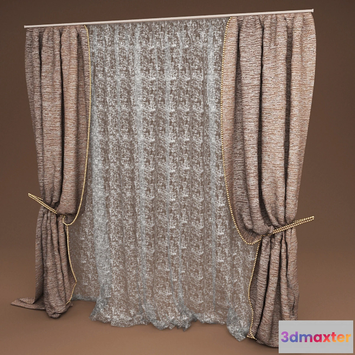 1272536 - Curtains for the bedroom 3D Max