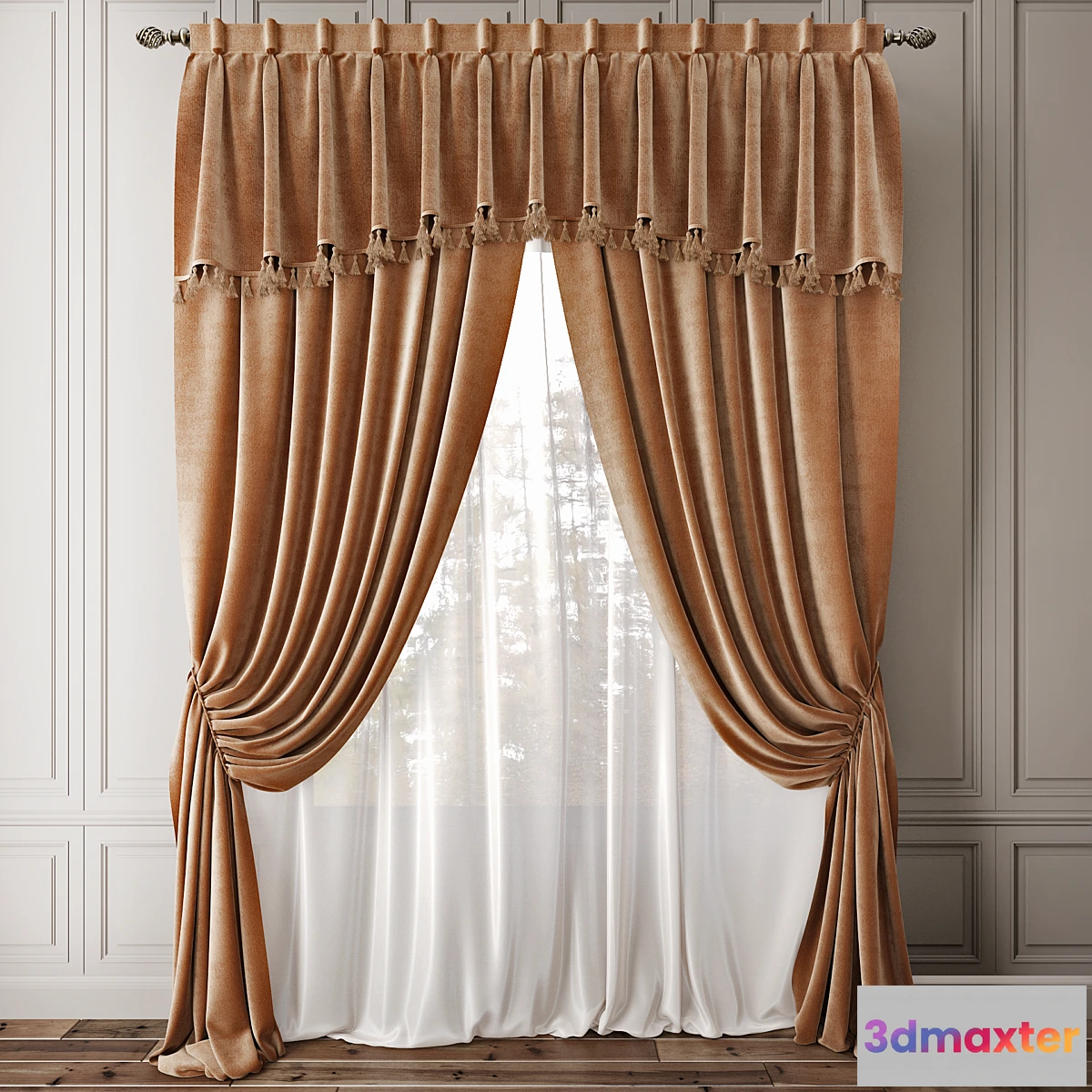 1275542 - Curtain 56 3D Max