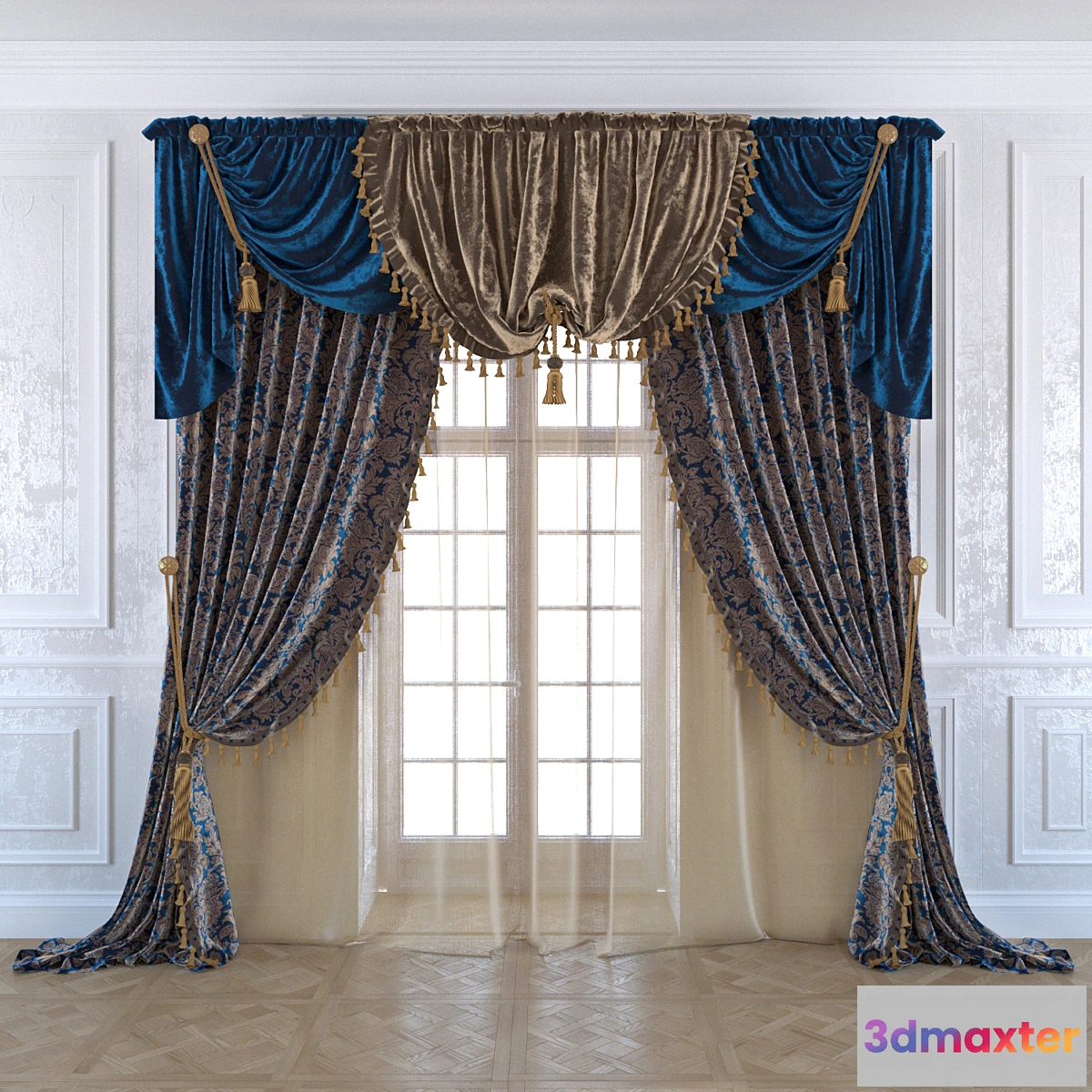 1278956 - Classic curtains 3D Max