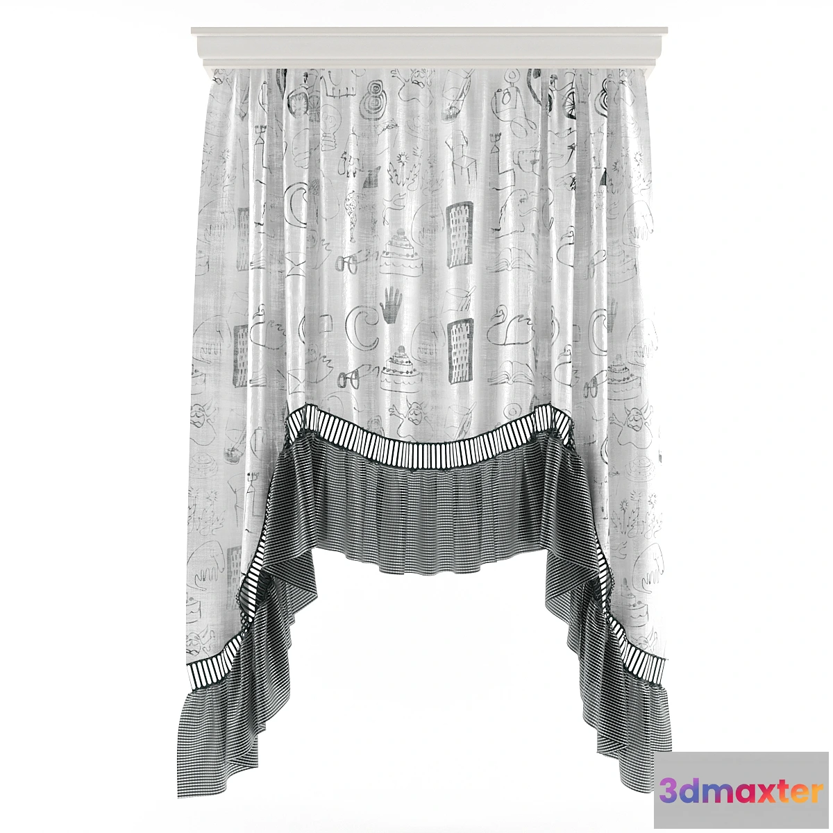 1279874 - Curtain Children 3D Max