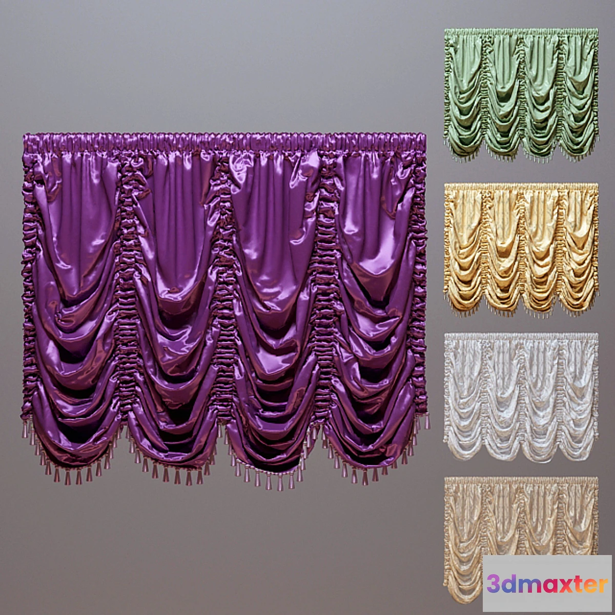 1283018 - French curtains - No.3 3D Max