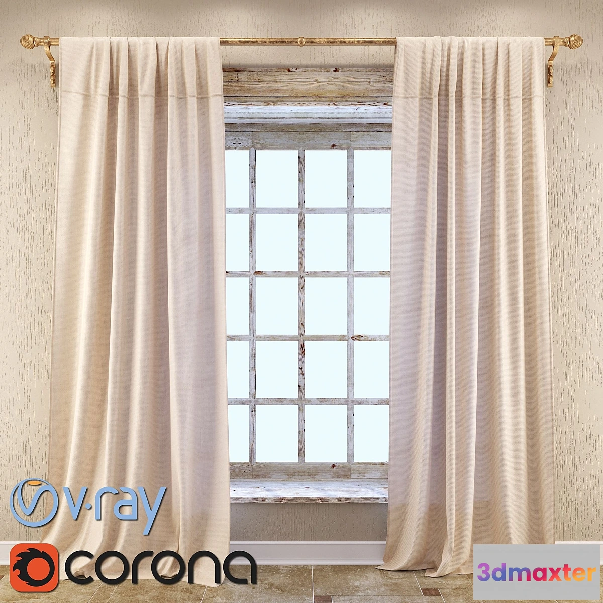 1283596 - Curtain - No.9 3D Max