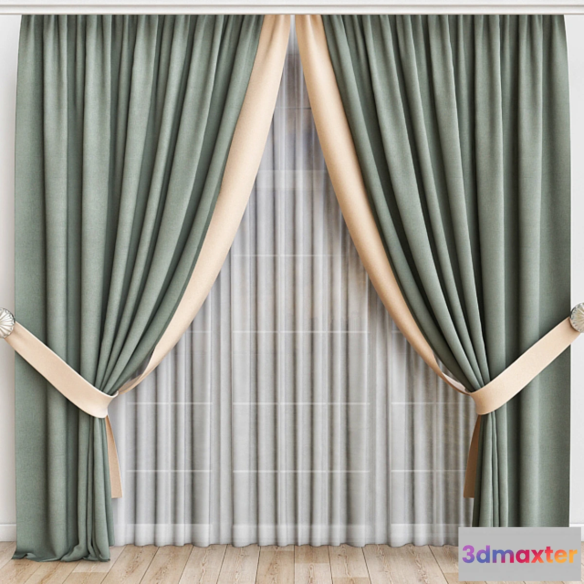 1283732 - Curtains_15 - No.2 3D Max
