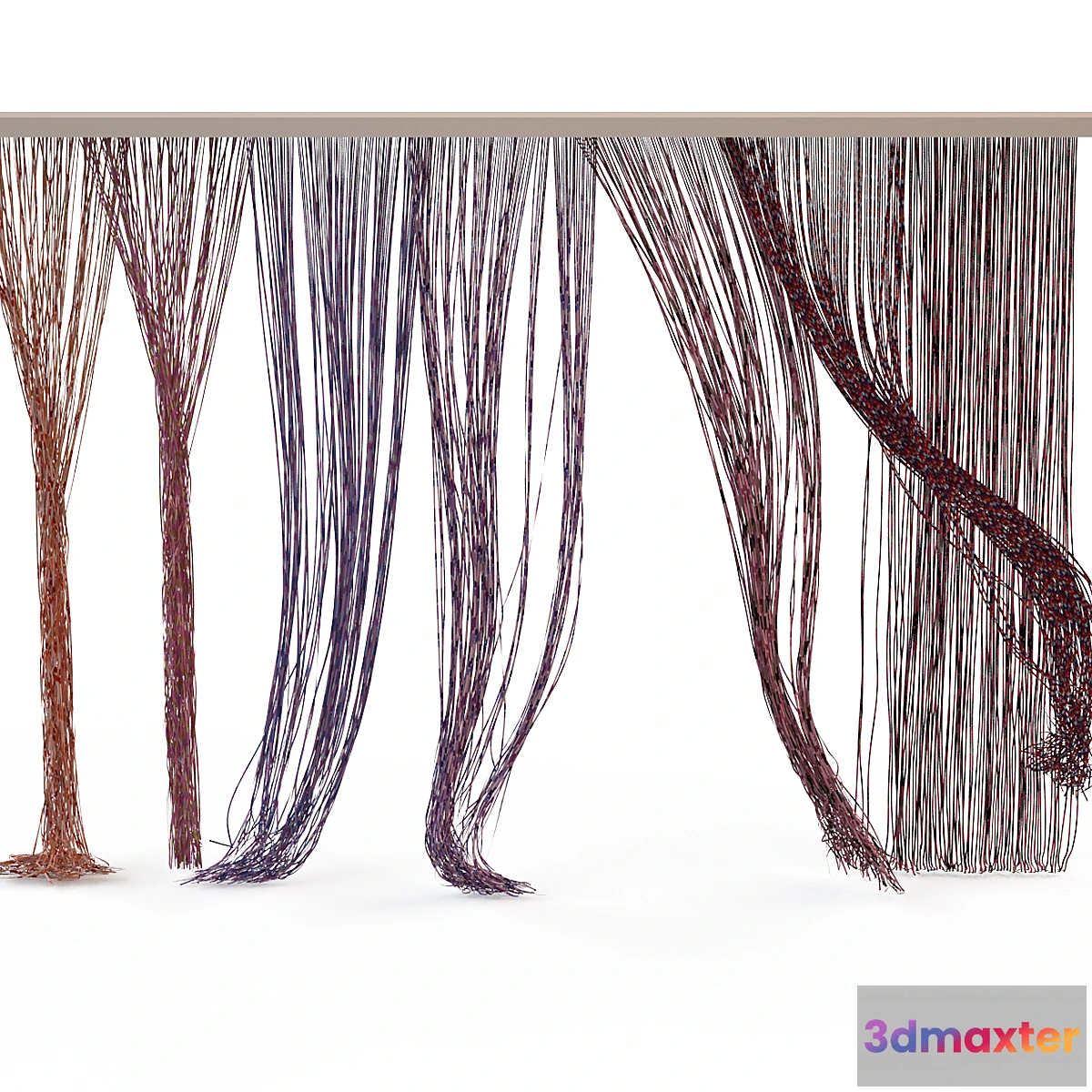 1283886 - Rope curtains (muslin) 5 - No.2 3D Max