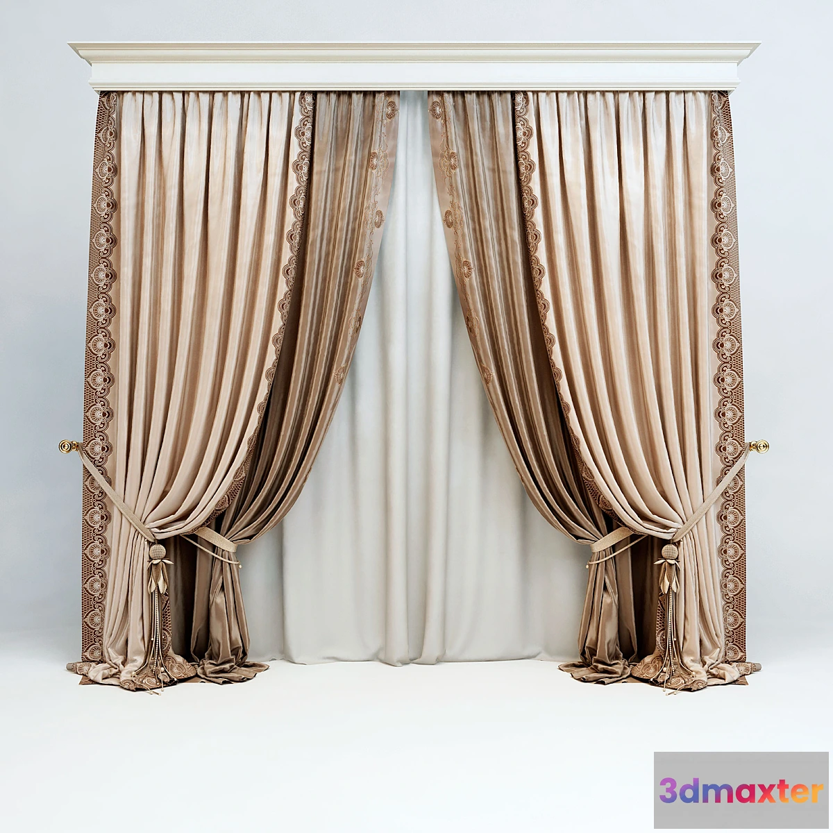 1285214 - Curtains in a classic style 3D Max