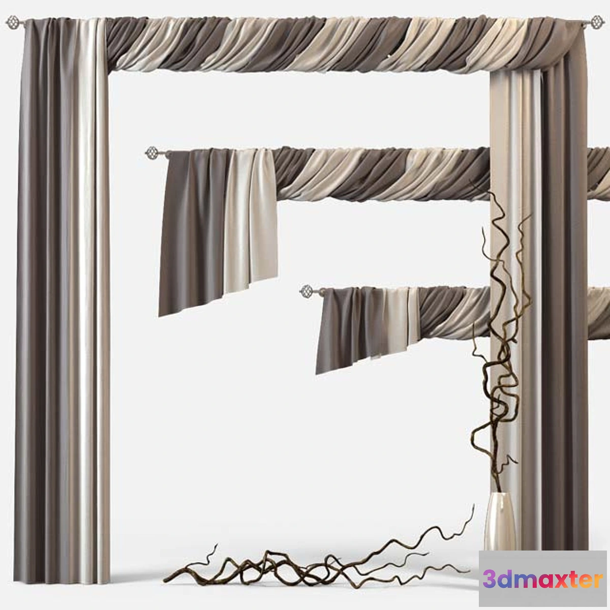 1288502 - Curtains m28 3D Max