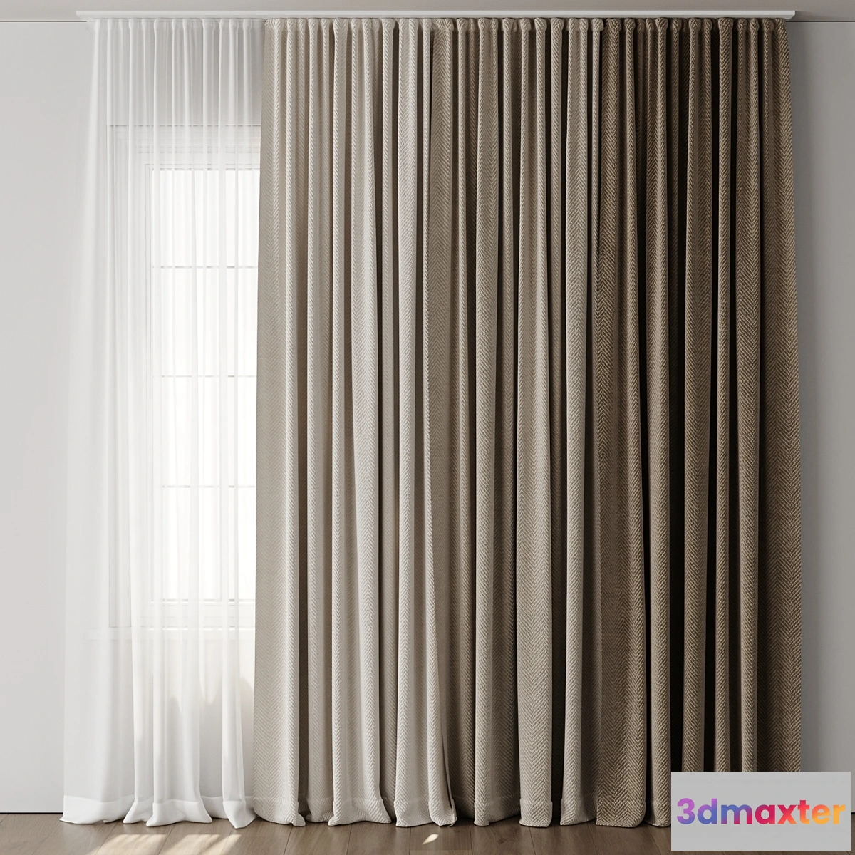 1293451 - Old Curtain for Interior 117 3D Max