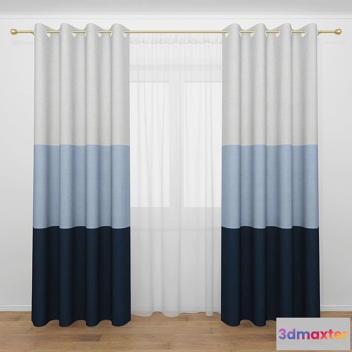 1294418 - Curtain 10 3D Max