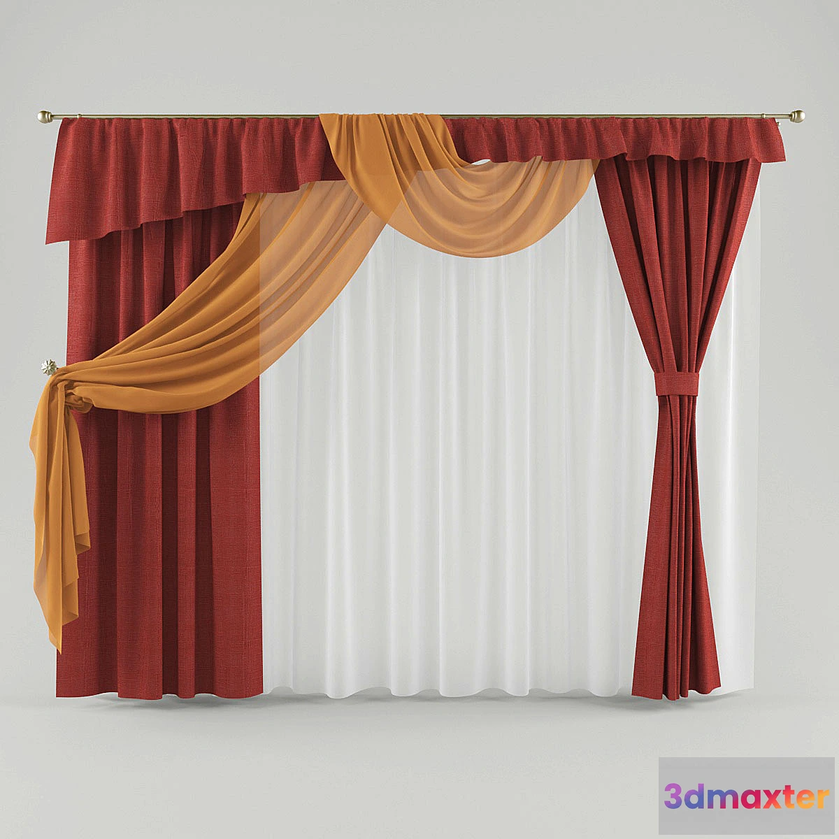 1295859 - Curtain 1 3D Max