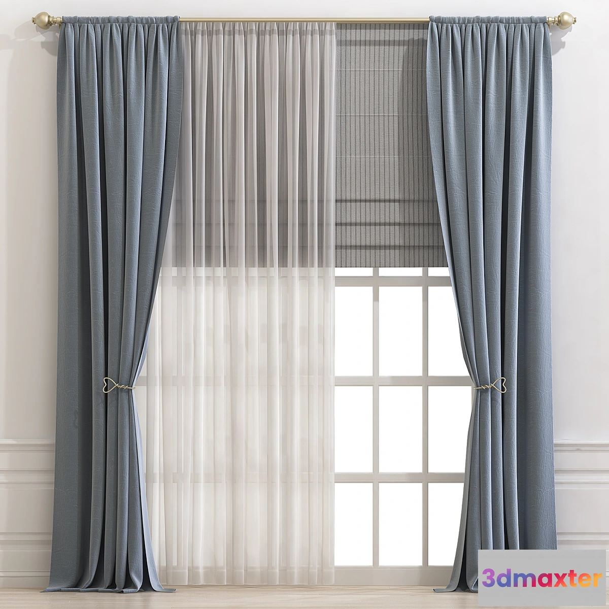 1298417 - Curtain 691 3D Max
