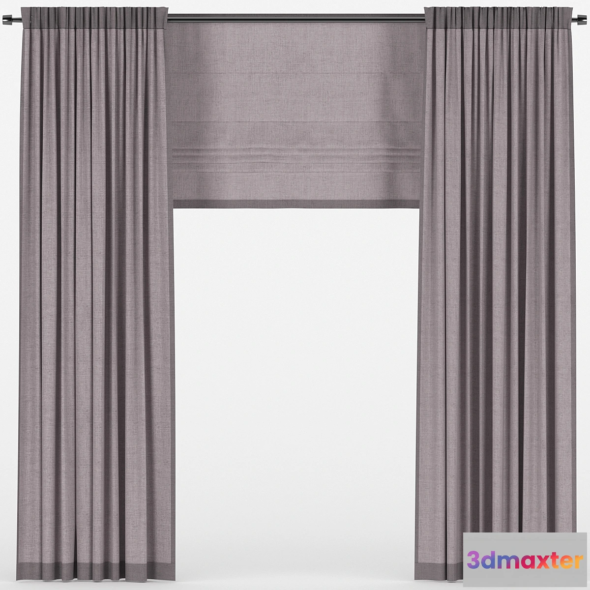 1299370 - Curtains with roman 3D Max