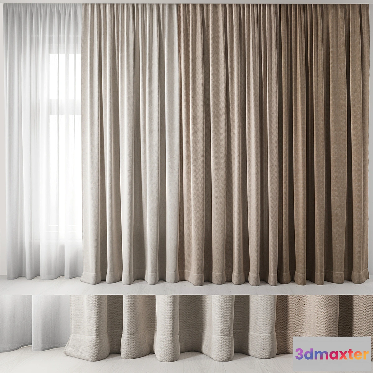 1300008 - Curtains - No.16 3D Max