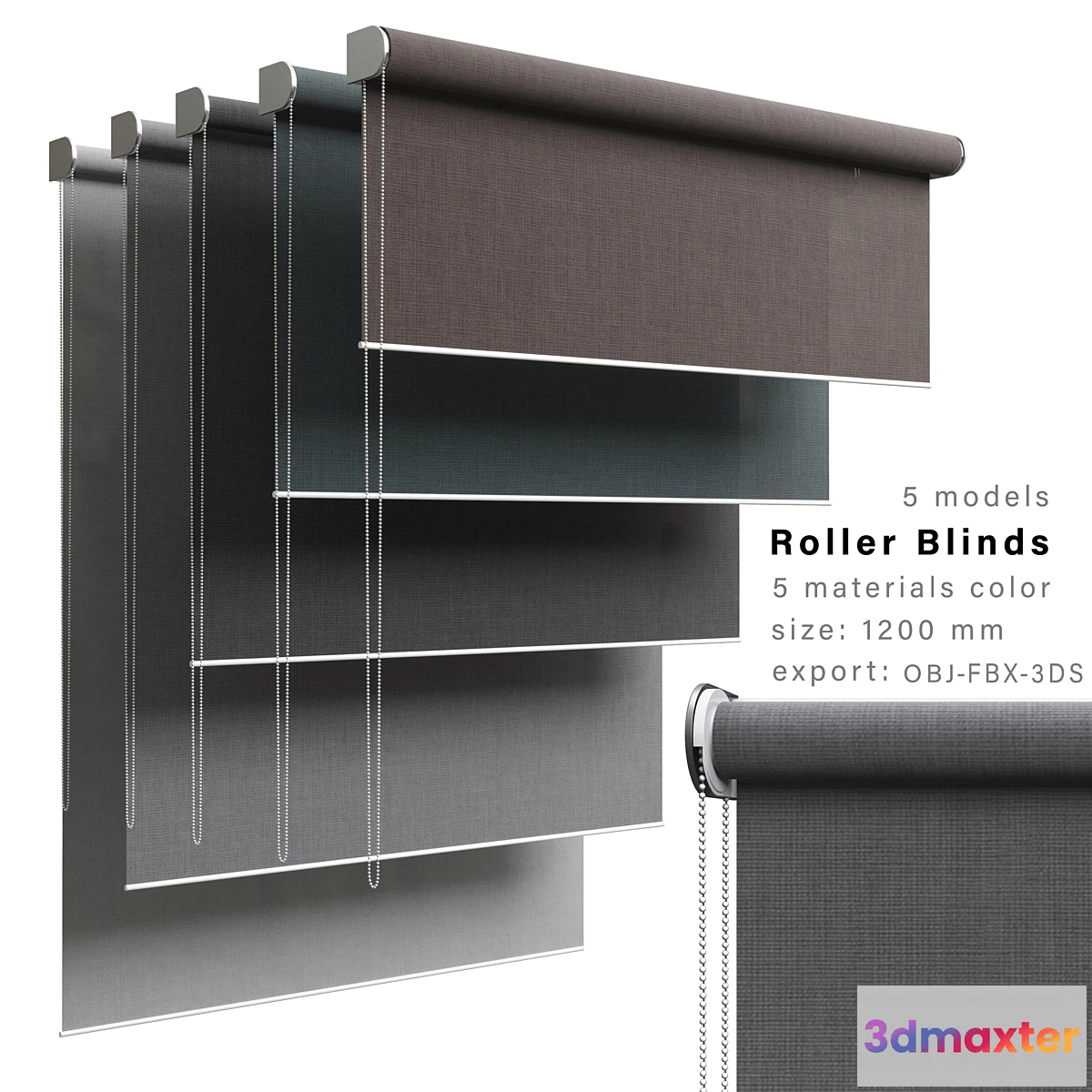 1302669 - Roller blinds 01 3D Max