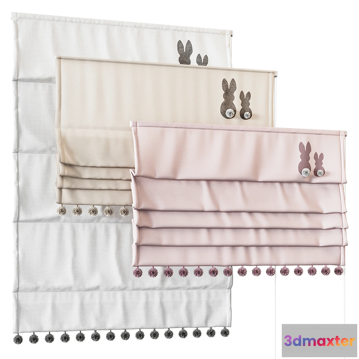 1304536 - Roman blinds for children’s rooms 3D Max