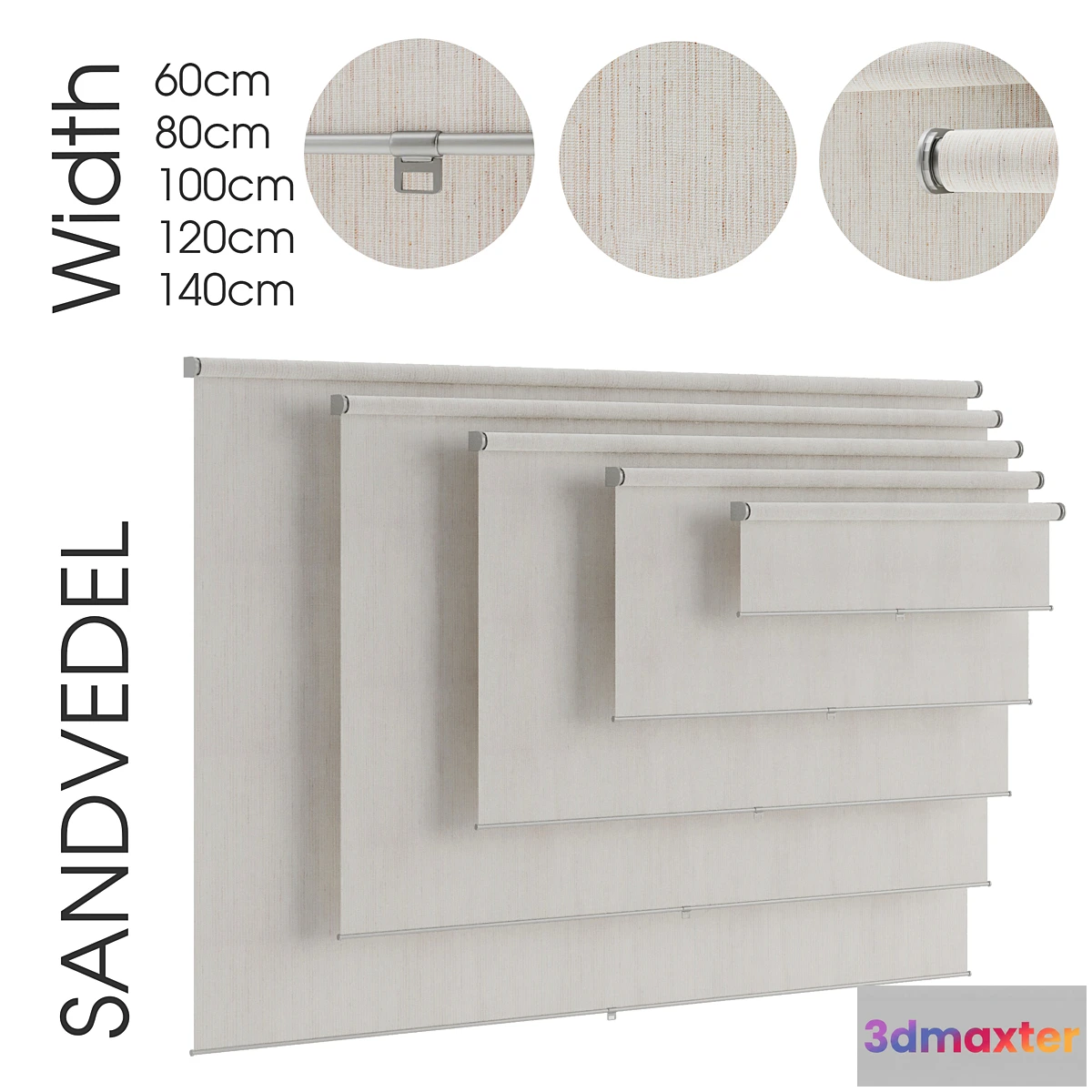 1309960 - SANDVEDEL. Roller blind 3D Max
