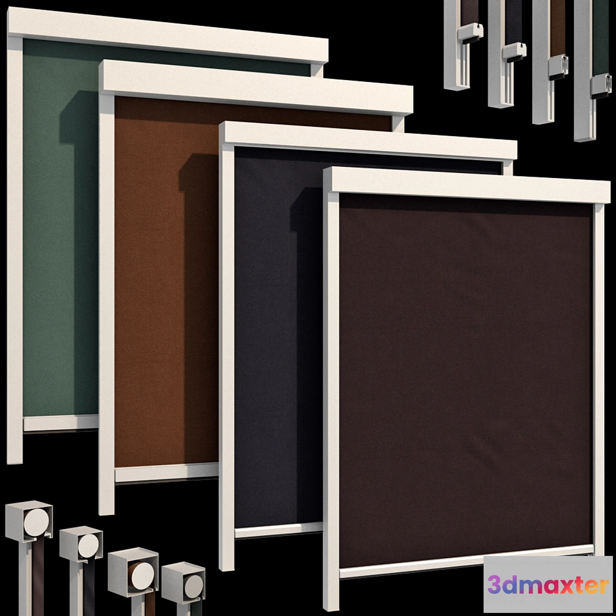 1310686 - Roller blinds set - No.2 3D Max