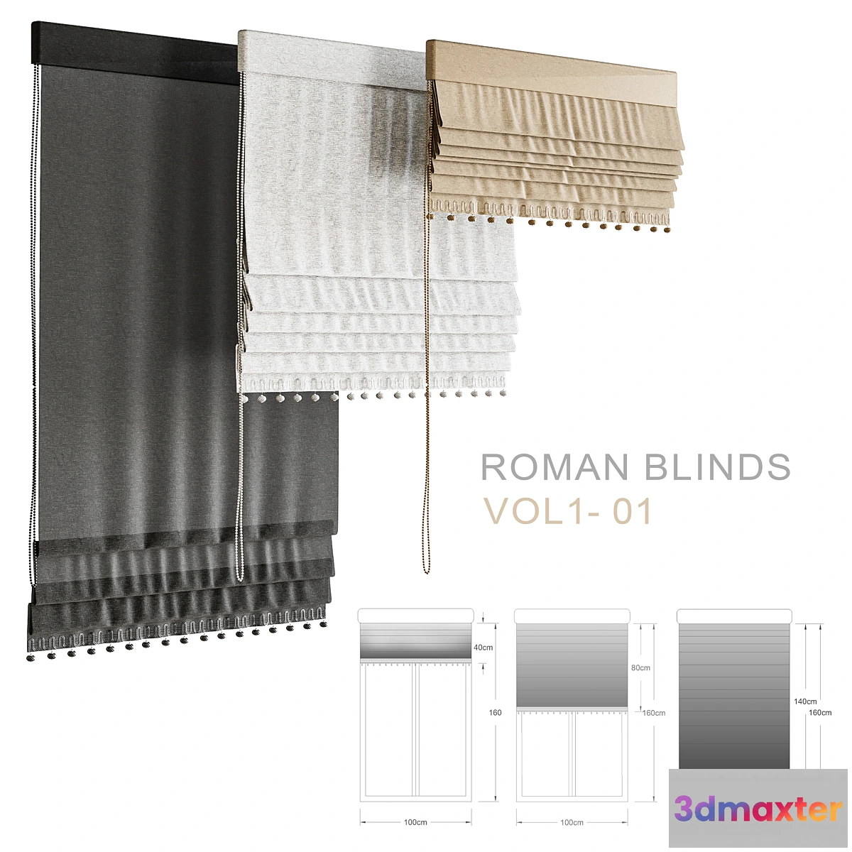 1312217 - Roman_blinds_vol1_01 3D Max