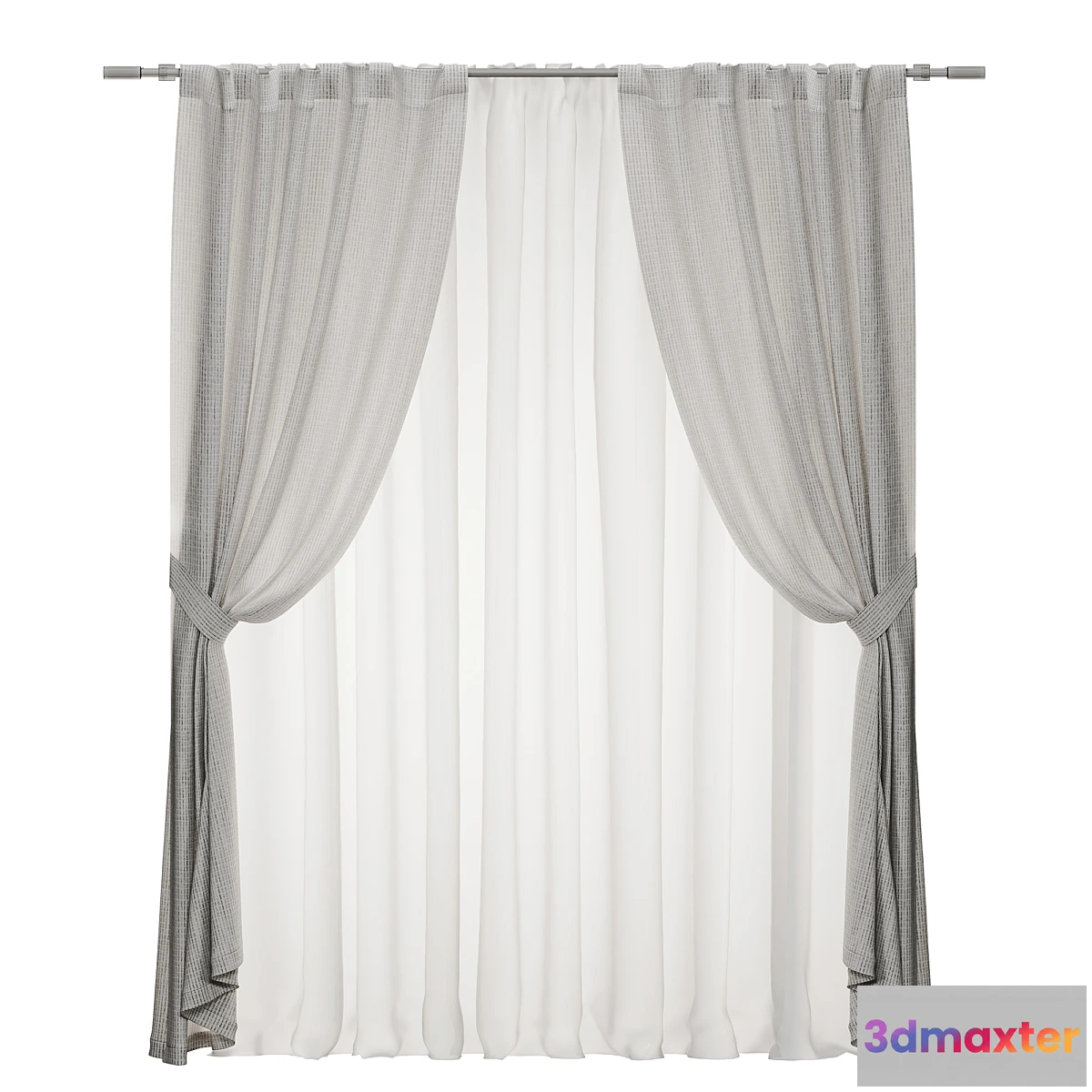 1313094 - Tie-down curtains 3D Max