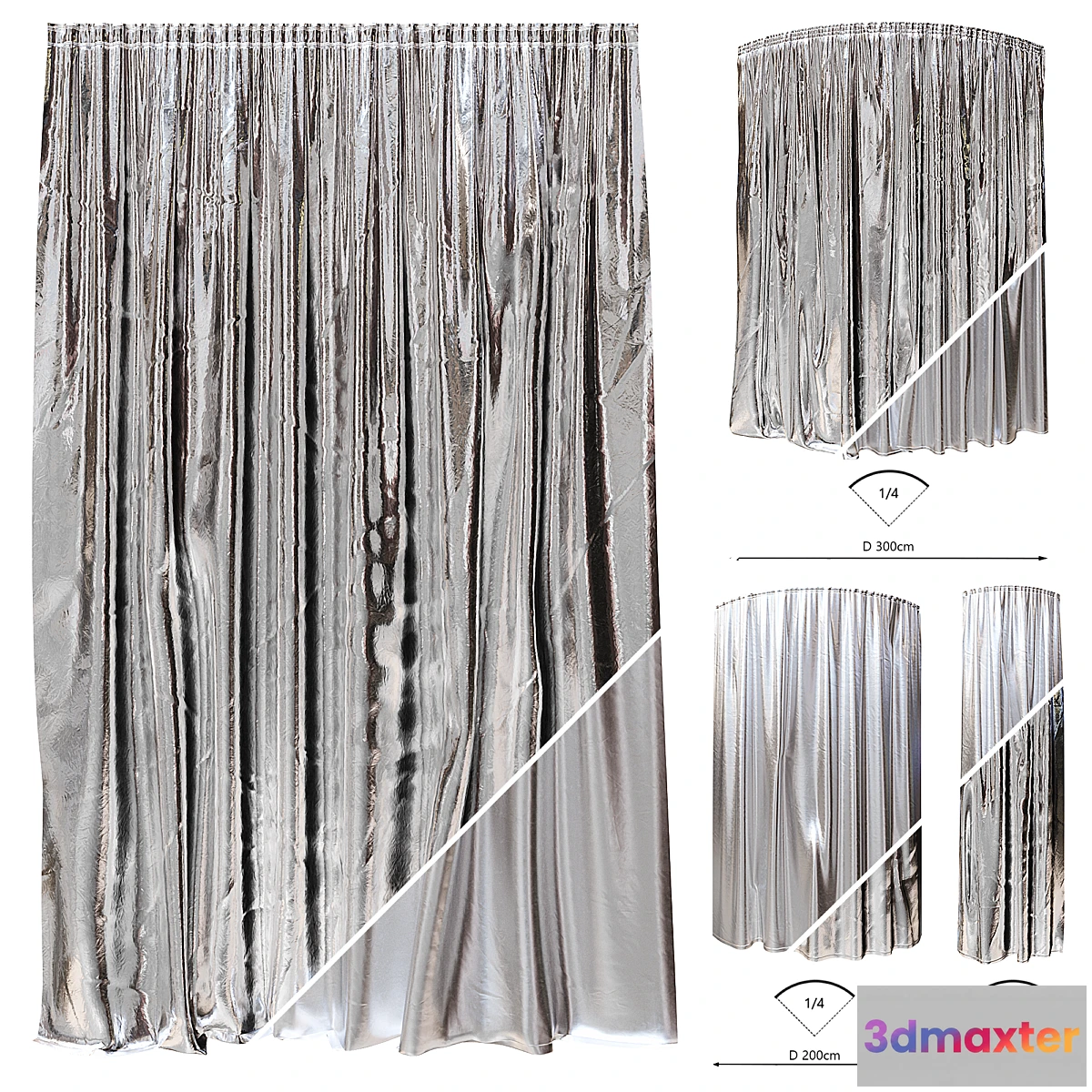 1313854 - foil curtains 3D Max