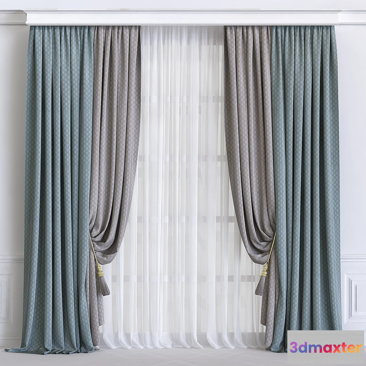 1315001 - Curtain 595 3D Max
