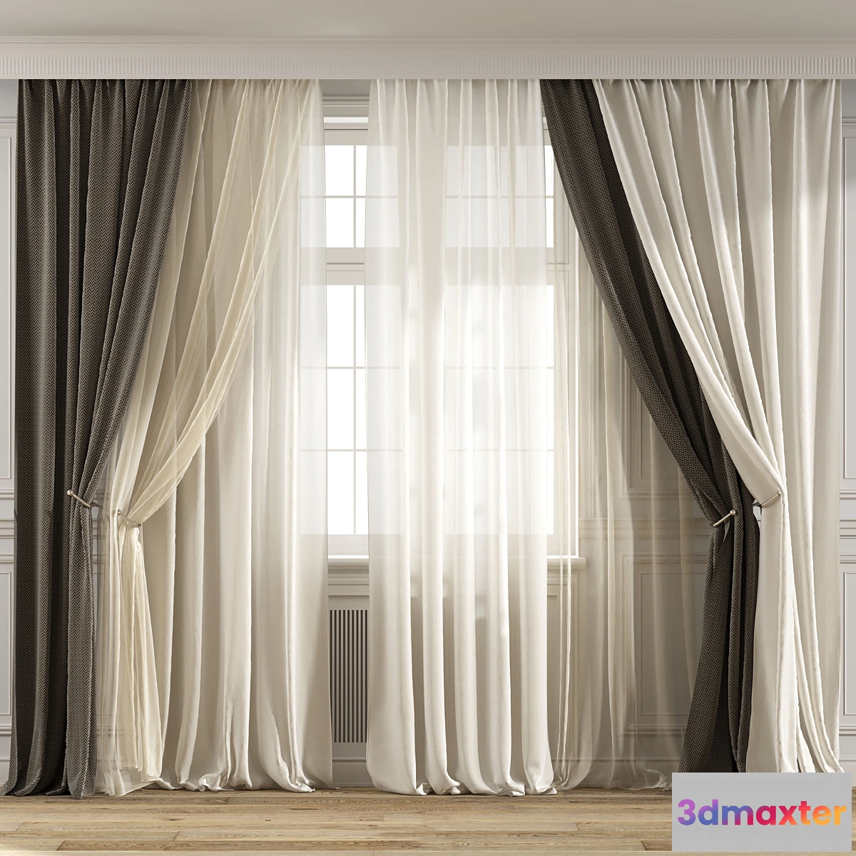 1315706 - CURTAINS 542C - 3 Colors - No.2 3D Max