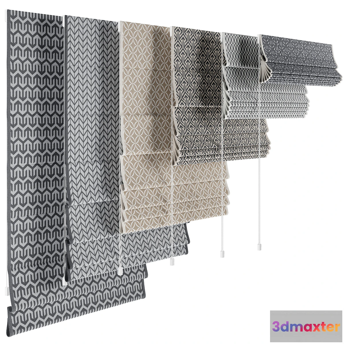 1320523 - Roman blinds 39 3D Max