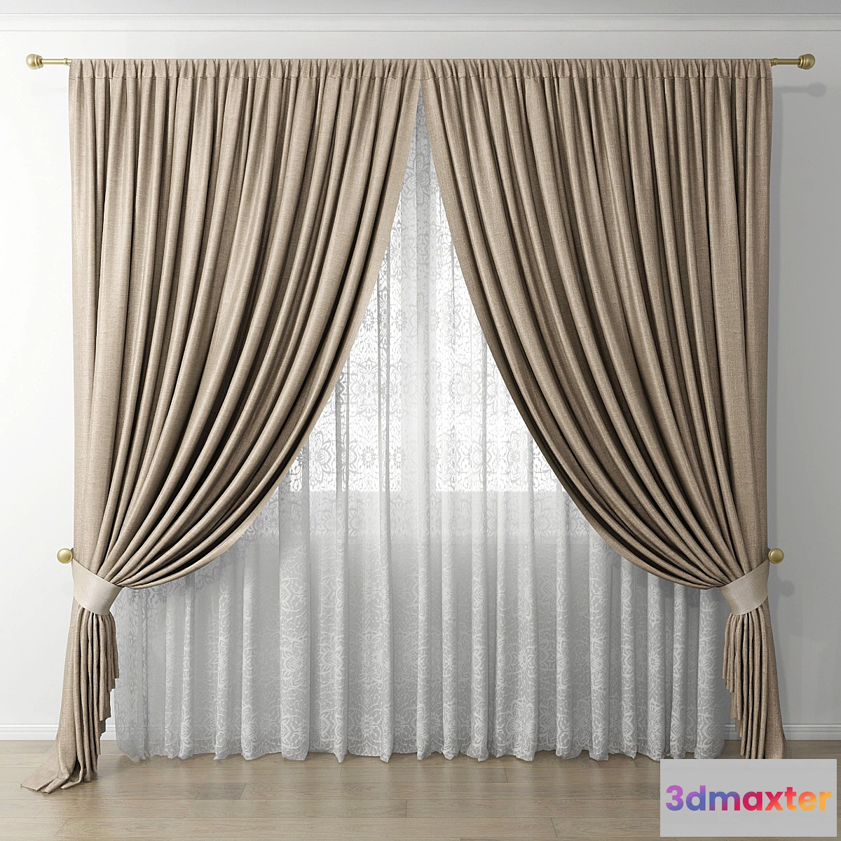 1325208 - Curtain 54 3D Max