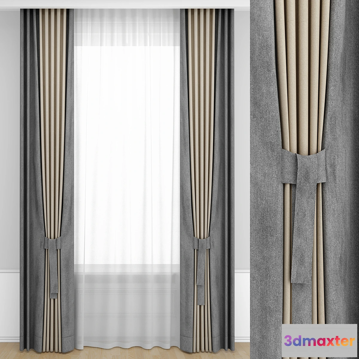 1325907 - Curtains 1 3D Max