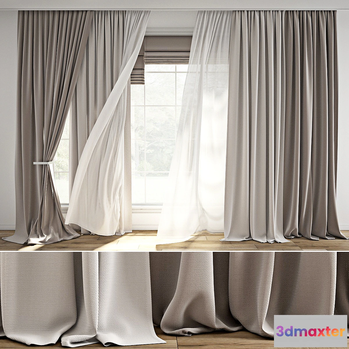 1326728 - Curtain 817 3D Max