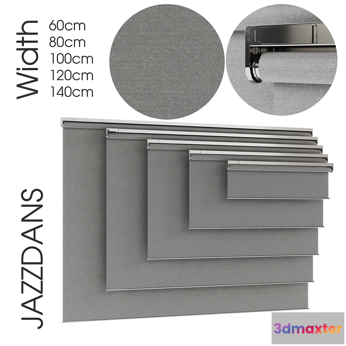 1329878 - Jazzdans. Block-Out Roller Blind 3D Max