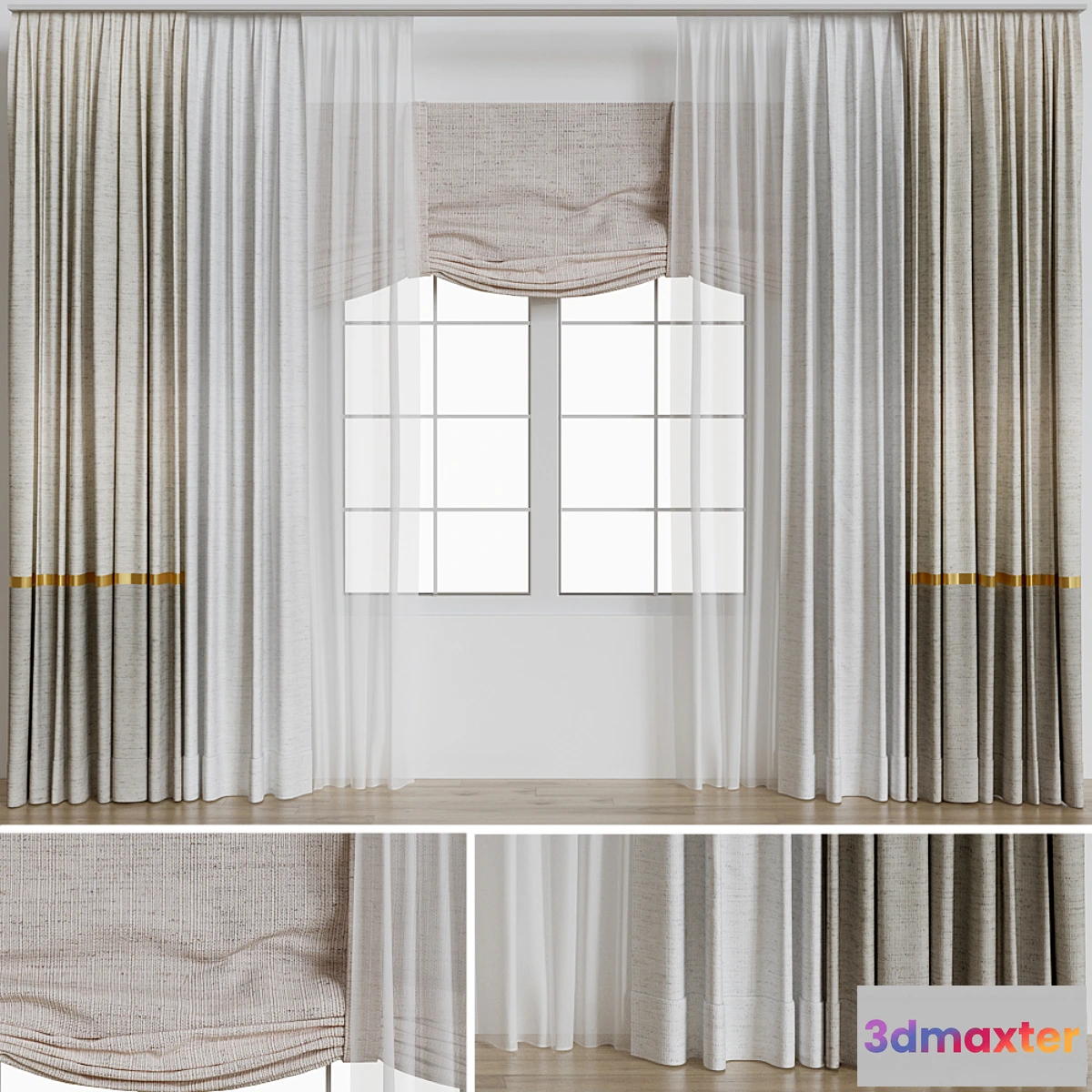 1333699 - Curtains_6 - No.2 3D Max