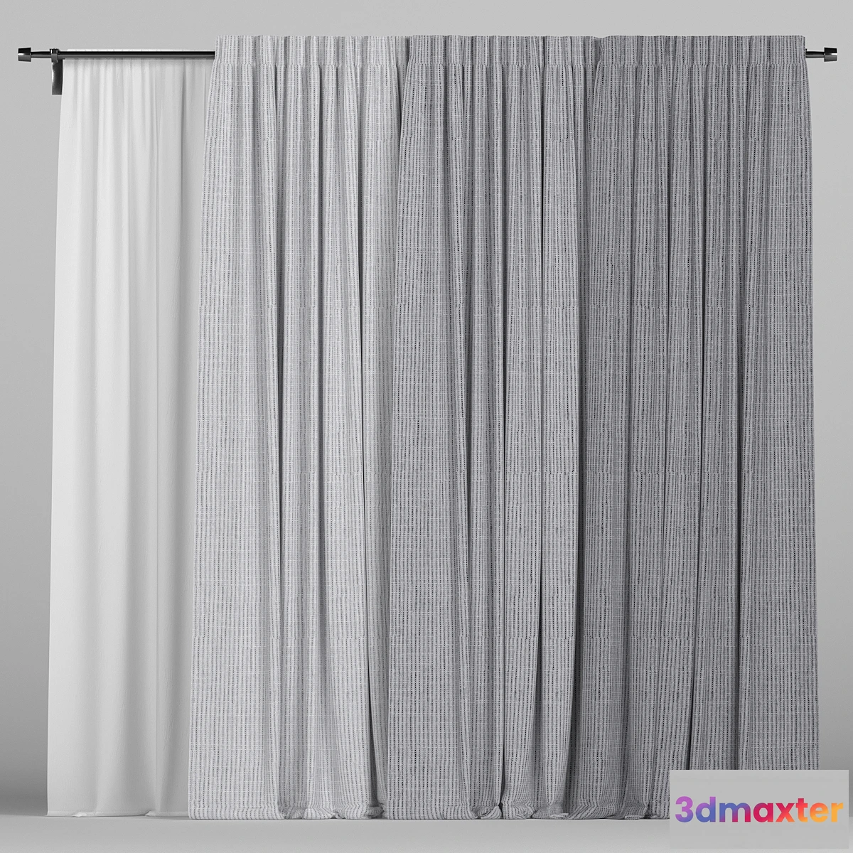 1334412 - Curtain collection 3D Max
