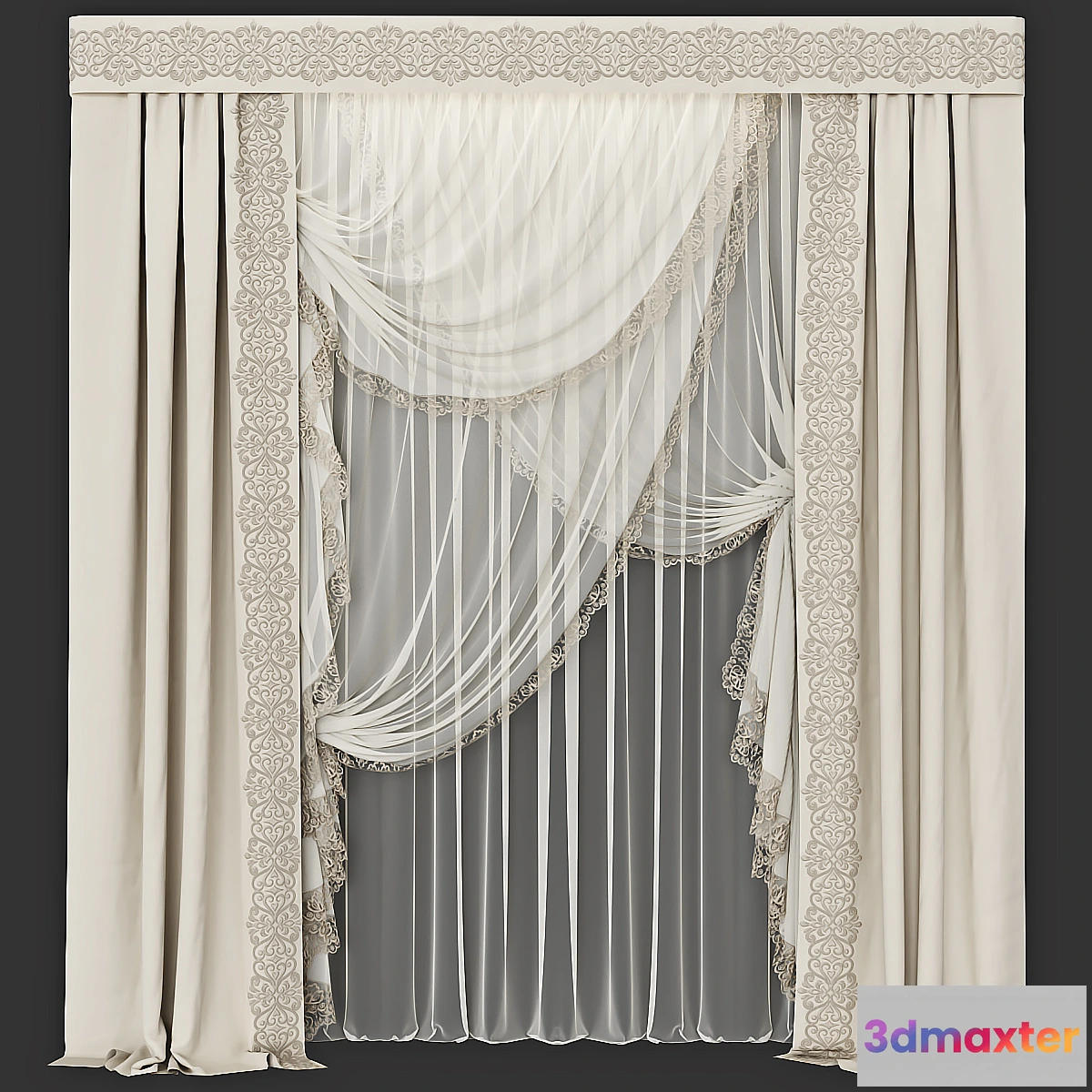 1334595 - Curtain_45 - No.2 3D Max