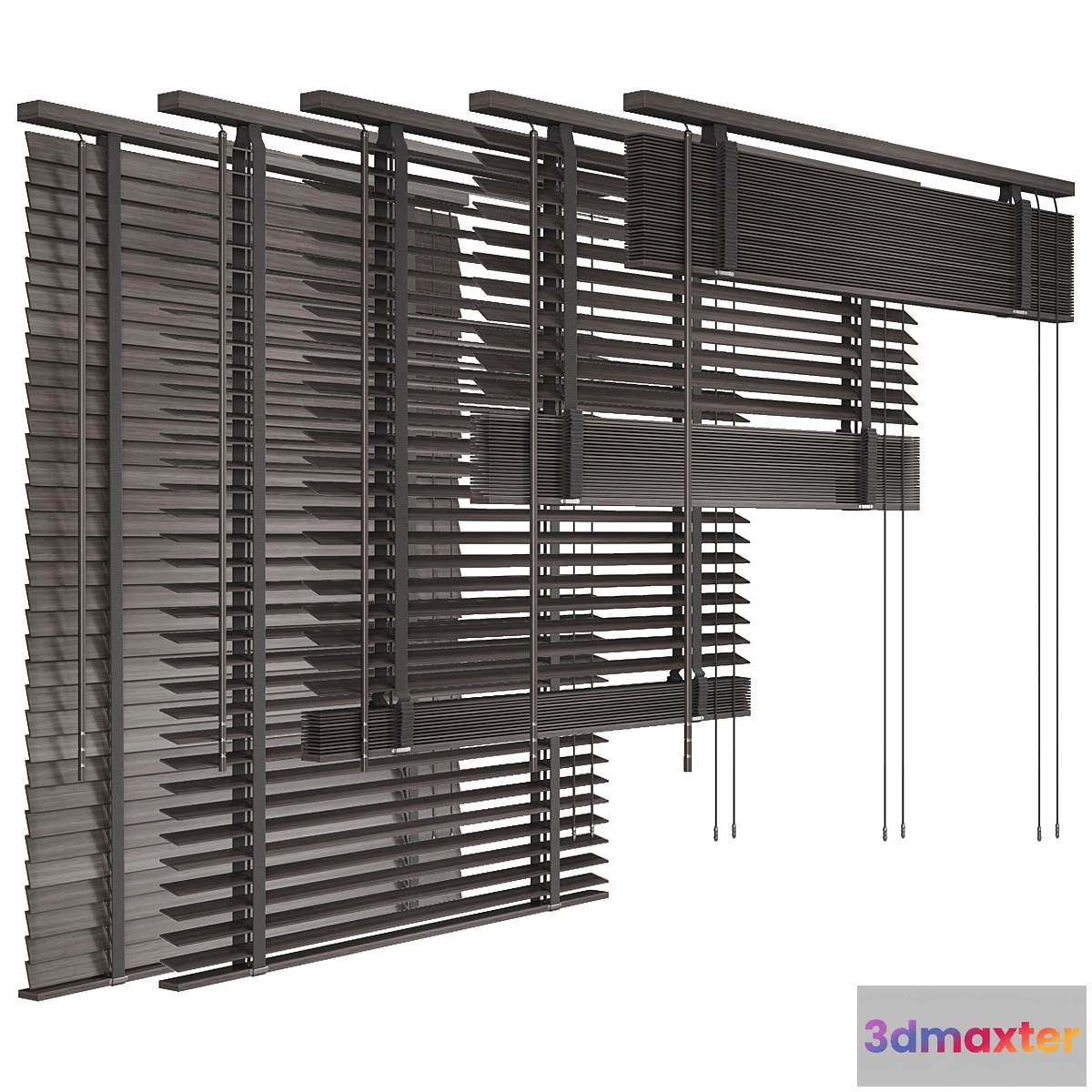 1338003 - Folding wooden blinds 3D Max