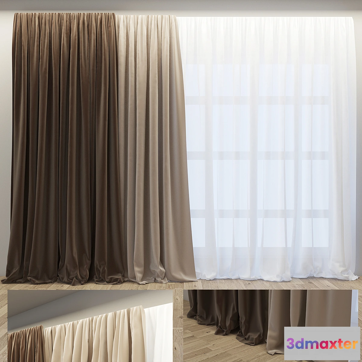 1339370 - Curtain_05 - No.2 3D Max