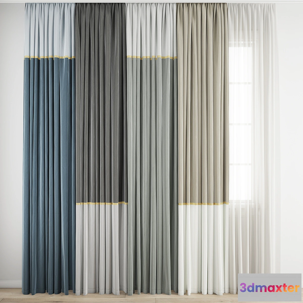 1341318 - Curtain 244 3D Max