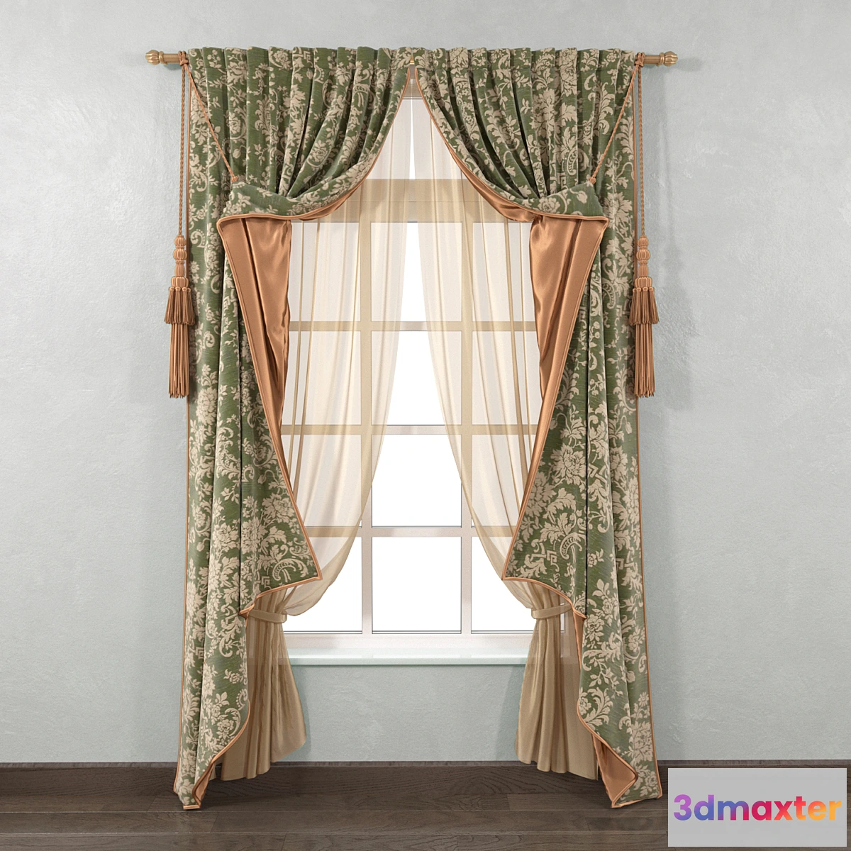 1343029 - Classic curtains - No.4 3D Max
