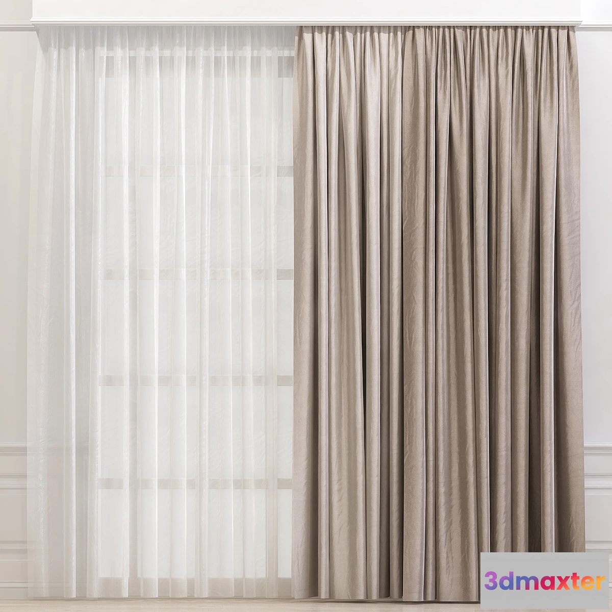 1344672 - Curtain 630 3D Max